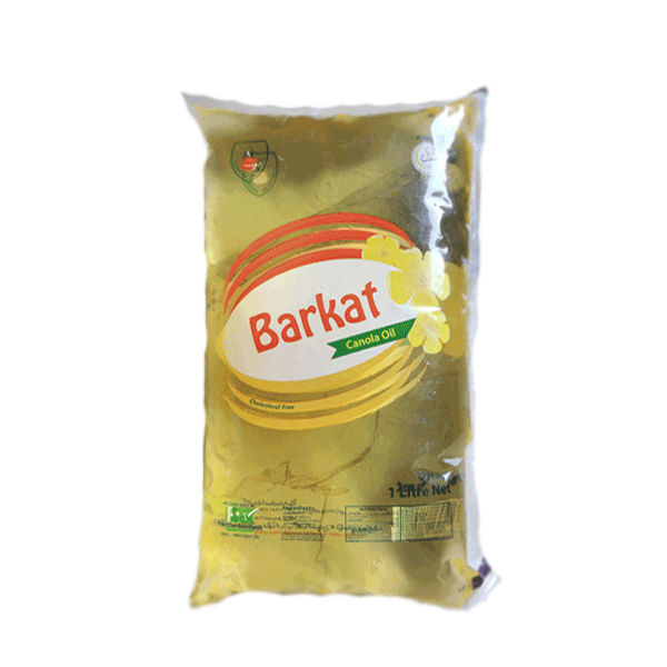 Barkat Canola Oil 1ltr Pouch