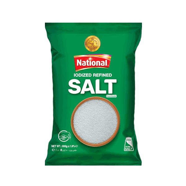 National Iodized Refined Salt 800g