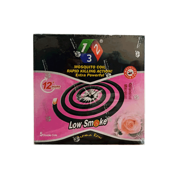 123 Low Smoke Mosquito Coil Aroma Rose
